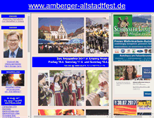Tablet Screenshot of amberger-altstadtfest.de